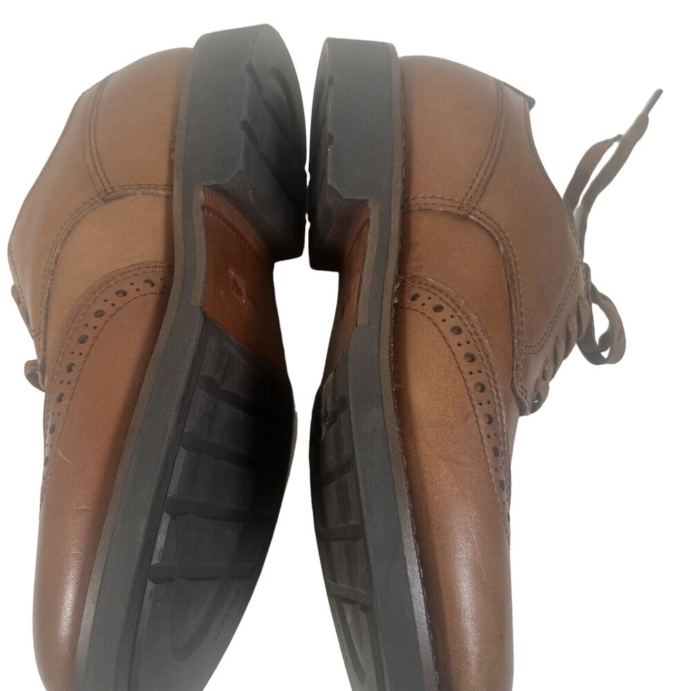 Coach Brown Wing Derby Dress Shoes Size 7d - Picture 3 of 8